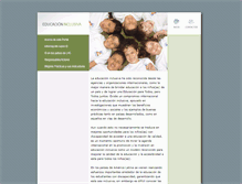Tablet Screenshot of inclusioneducativa.org